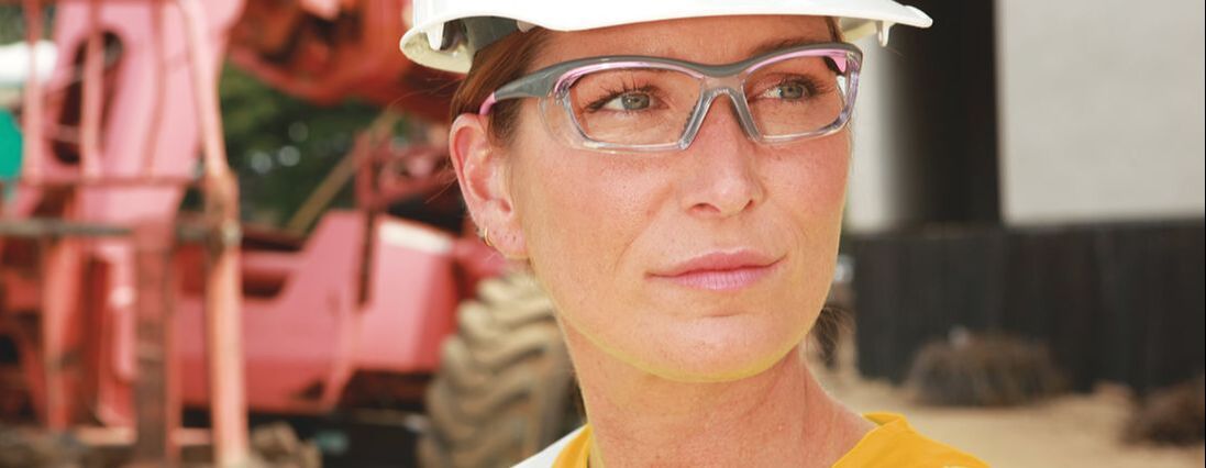 Protection with z87 Prescription Safety Glasses - Construction Worker