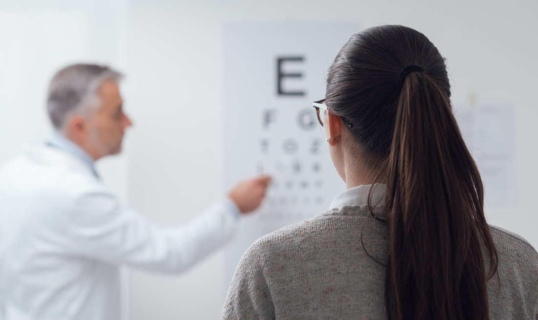 Should You Select Safety Glasses Over Prescription Glasses? - Woman getting an eye exam