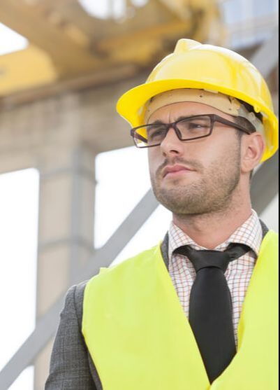 Construction worker with small frames | Bridge is Redefining the Prescription Safety Glasses Market